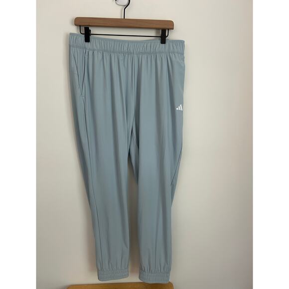 Adidas Women's Essential Jogger Pants - Wonder Blue - NWT Large - Picture 2 of 5